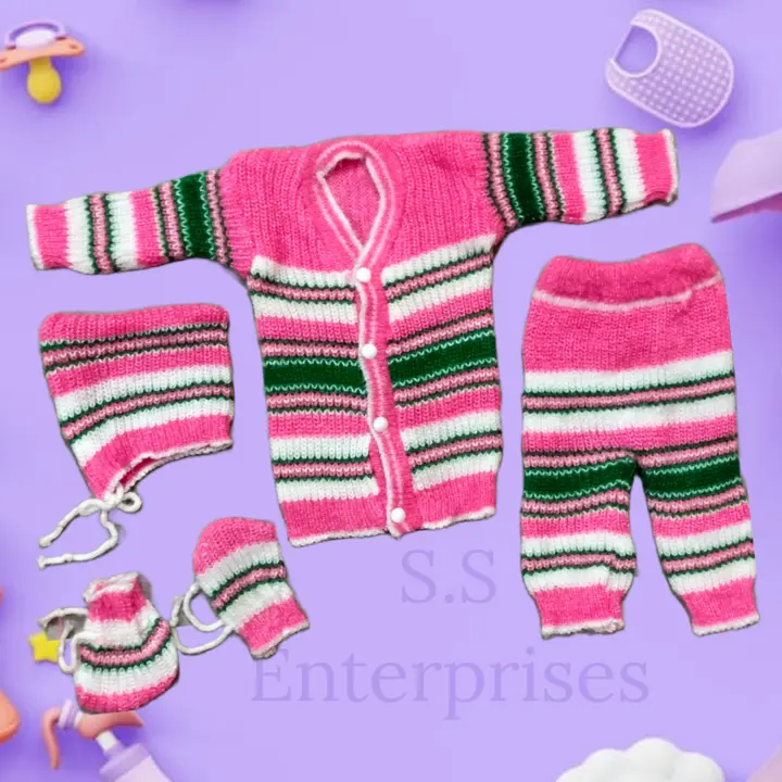 Four Pieces Baby Sweater  uploaded by Indiancreationindia on 8/13/2023