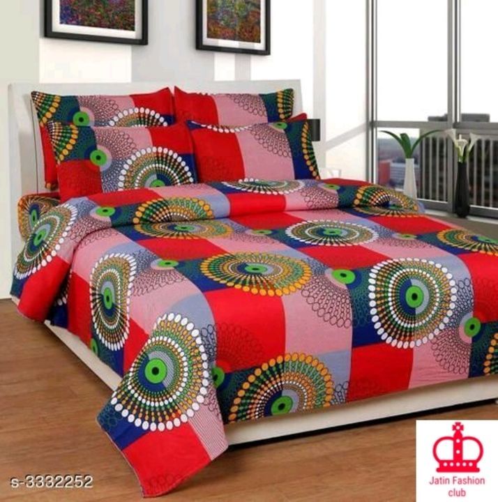 Post image New Stylish Printed Cotton Double Bedsheets Vol 3

Fabric: Bedsheet - Cotton, Pillow Cover - Cotton

Dimension: ( L X W ) - Bedsheet - 90 in X 90 in, Pillow Cover - 27 in X 17 in

Available h sab