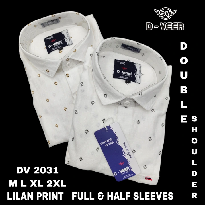 Linen print full & half sleeves Double Shoulder  uploaded by business on 8/13/2023