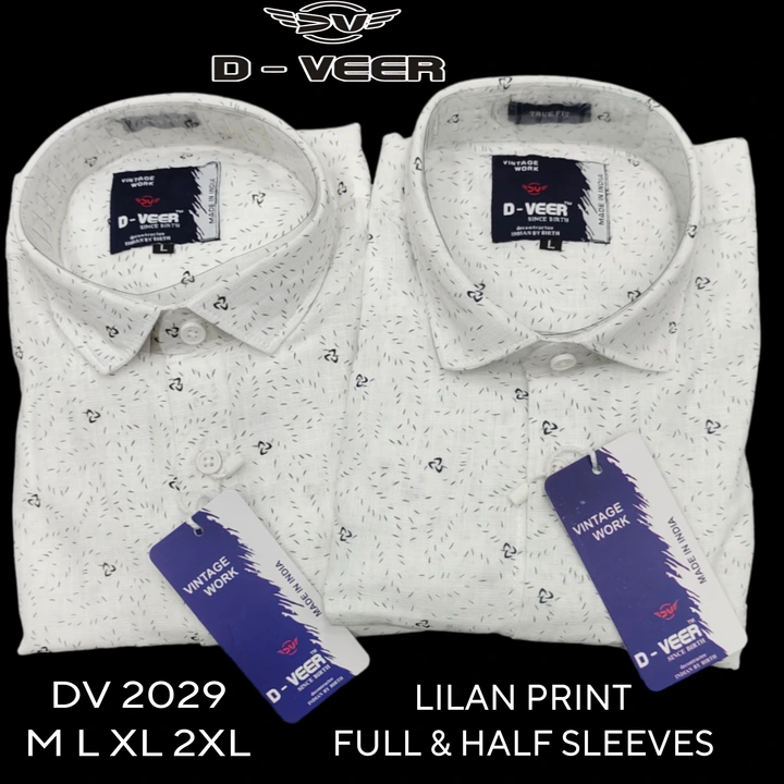 Linen print full & half sleeves Double Shoulder  uploaded by Manoj creation on 8/13/2023