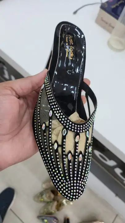 
Fancy Black Women Block Heel Slippers Partywear Chappal For Ladies uploaded by business on 8/13/2023