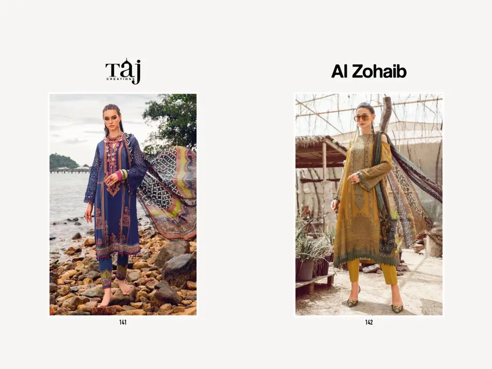 Al Zohaib  by Taj Creations /cotton uploaded by Zaid Fashion Collection on 8/13/2023