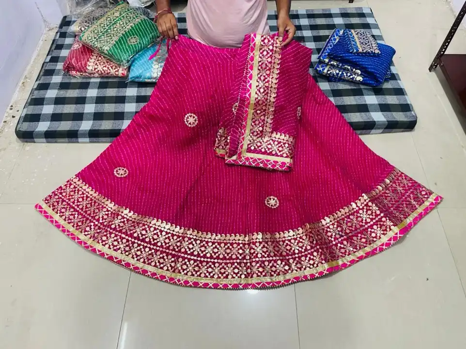 New Rate with full stock

💃 *Beautiful Super Hit Desgin  kota Doriya lahnga set  with print 😍* 💃
 uploaded by Gotapatti manufacturer on 8/14/2023