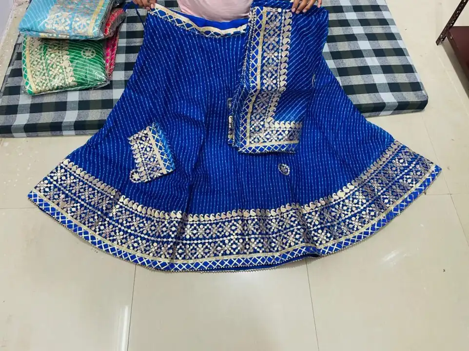 New Rate with full stock

💃 *Beautiful Super Hit Desgin  kota Doriya lahnga set  with print 😍* 💃
 uploaded by Gotapatti manufacturer on 8/14/2023
