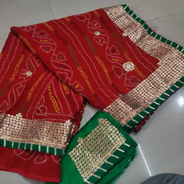 *Ready To Dispatch🤗*

😍🥰😍🥰🥰😍😍😍😍😍😍😍
🌹 ** *Special bhandhani*


🌹 *Original  product*
* uploaded by Gotapatti manufacturer on 8/14/2023