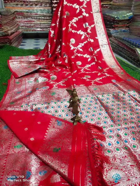 Pure jal silver kathan silk uploaded by Swadesi sankalpo on 8/14/2023