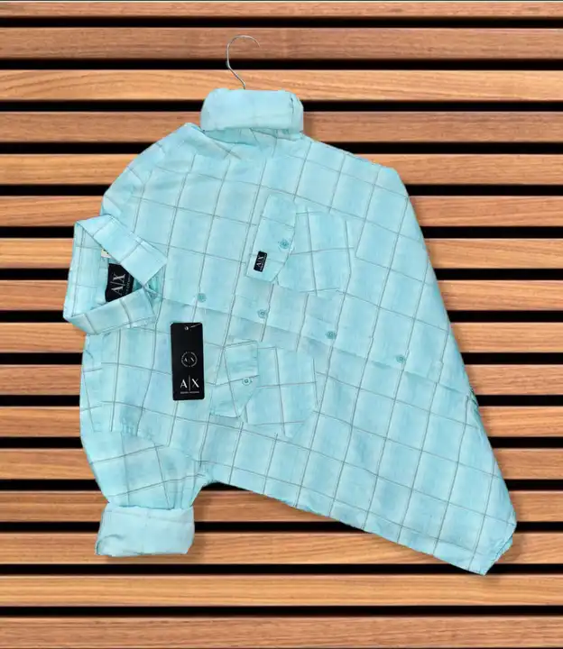 Laffer Heavy cloth check double pocket shirt  uploaded by business on 8/14/2023