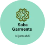 Business logo of Saba Garments