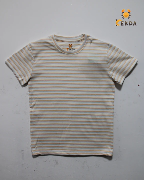 BOYS STRIPES PLAIN T-SHIRT, SIZE: 6Y TO 16Y uploaded by business on 8/14/2023