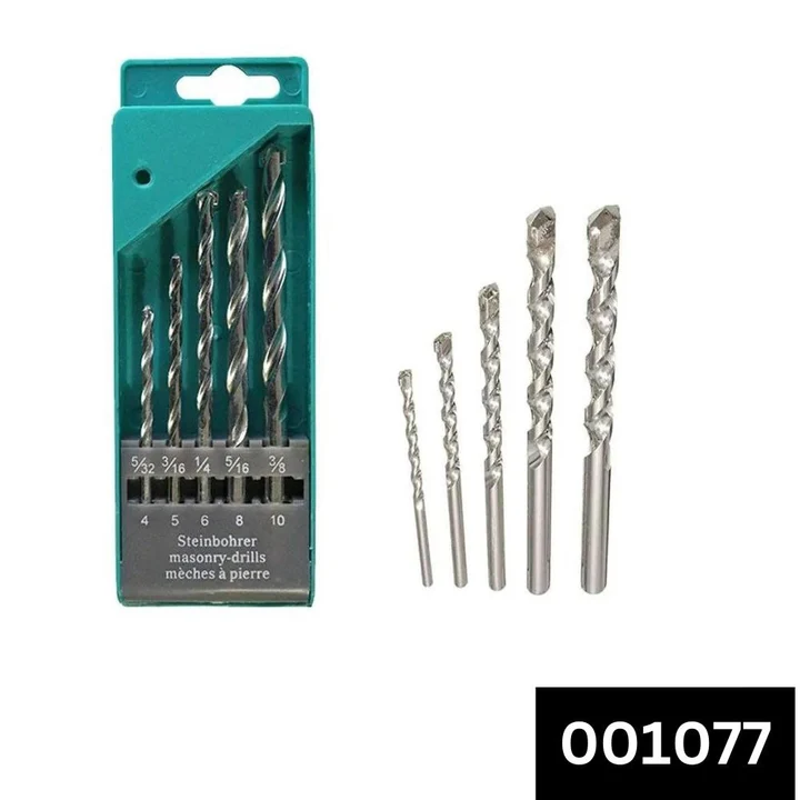 Drill bit set 5 piece concrete and brick wall drill with cash on delivery available  uploaded by The palak trading company on 8/14/2023