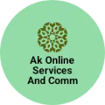 Business logo of Ak online services and communication