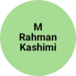 Business logo of M Rahman kashimi store