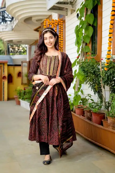 Kurti with dupatta and salwar  uploaded by Rohit creation on 8/14/2023