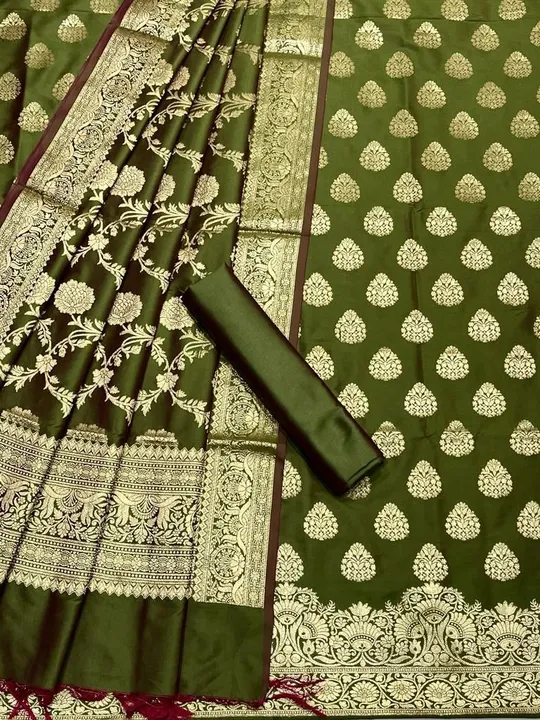 Banarasi Katan Silk Suits uploaded by REGALIA WEAVERS ENTERPRISES on 8/14/2023