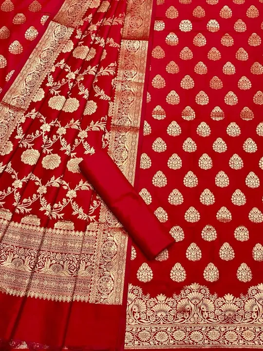 Banarasi Katan Silk Suits uploaded by REGALIA WEAVERS ENTERPRISES on 8/14/2023