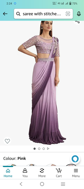Post image I want 1-10 pieces of Saree at a total order value of 1300. I am looking for Mujhe ready to wear sarre chaiye Stitched blouse ke sath on cash on delivery . Please send me price if you have this available.