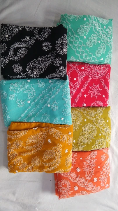 Chikan saree uploaded by business on 8/14/2023
