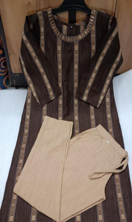 Fabric cotton kurti trauser  uploaded by business on 8/14/2023