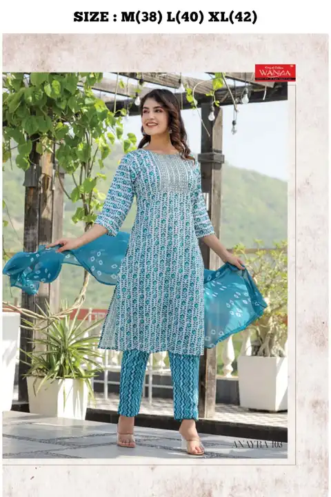 Kurti pant dupatta  uploaded by Taha fashion from surat on 8/14/2023