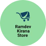 Business logo of ramdev kirana store