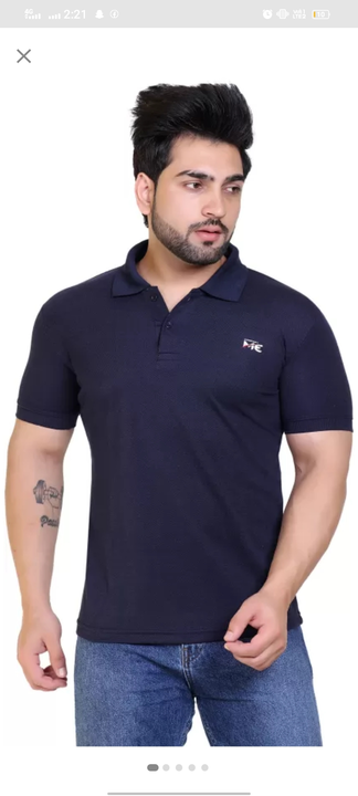 Men's Matty Polo Neck regular fit Casual T-Shirt  uploaded by Mansi Enterprises on 8/14/2023
