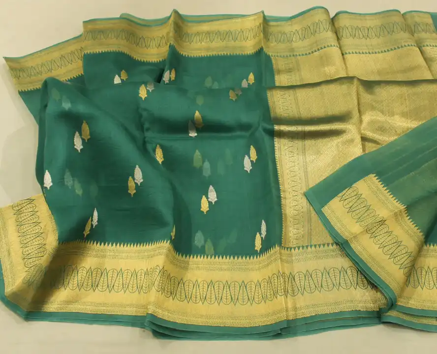 Cora Orgenza Soft Trance Parent Saree  uploaded by business on 8/14/2023