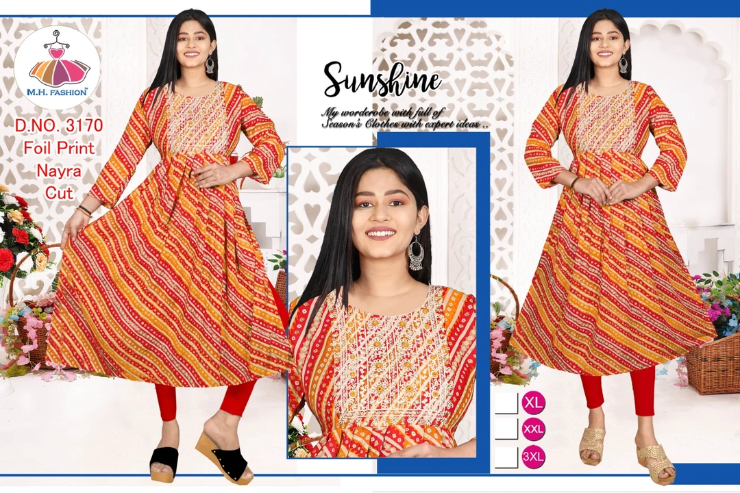 nayra cut kurti , sequence work ✨ foil print  uploaded by business on 8/14/2023