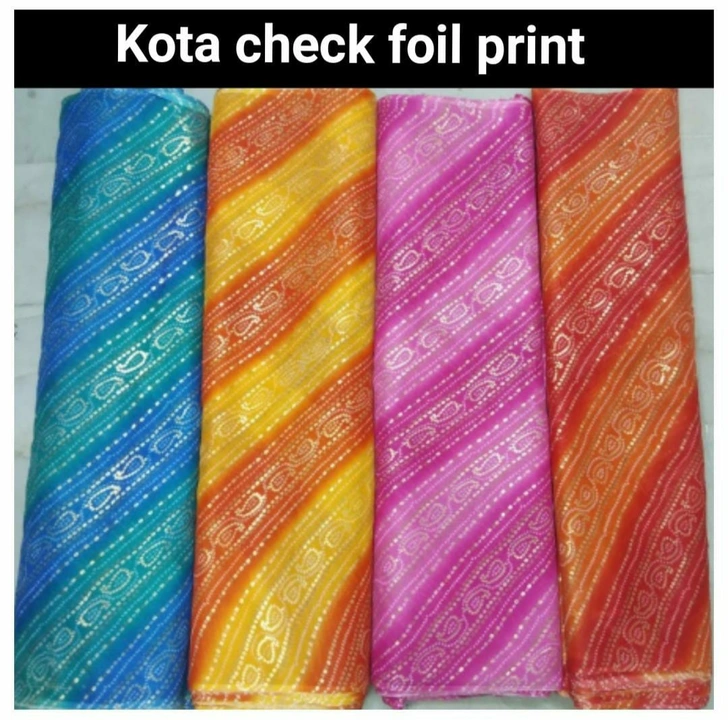 Kota cheek foil print  uploaded by Desofy Exim Pvt Ltd on 8/14/2023