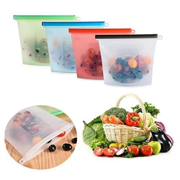 REUSABLE SILICONE AIRTIGHT LEAKPROOF FOOD STORAGE BAG - 1 LTR

 uploaded by business on 8/14/2023