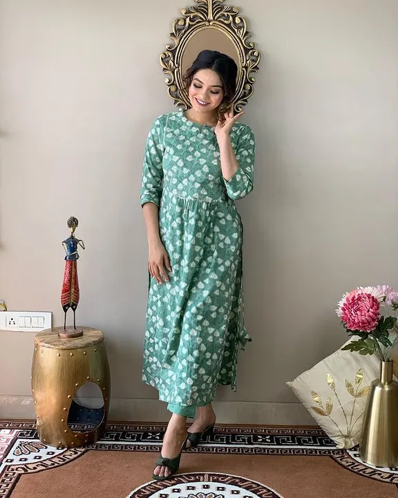 Nayra cut Kurti with pant  uploaded by business on 8/14/2023