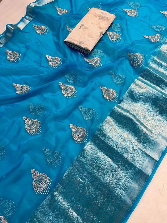Kanchipuram nylon saree uploaded by Suyukti fab on 8/14/2023