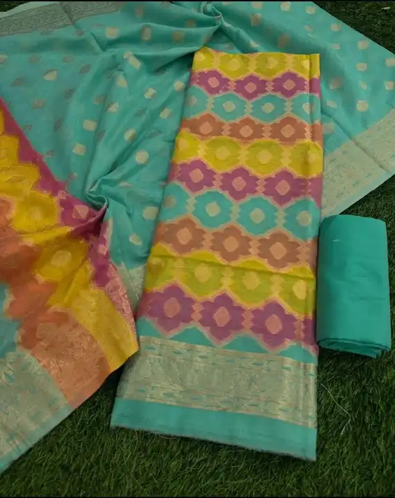 Banarasi Tilfi Cotton Suits uploaded by REGALIA WEAVERS ENTERPRISES on 8/14/2023