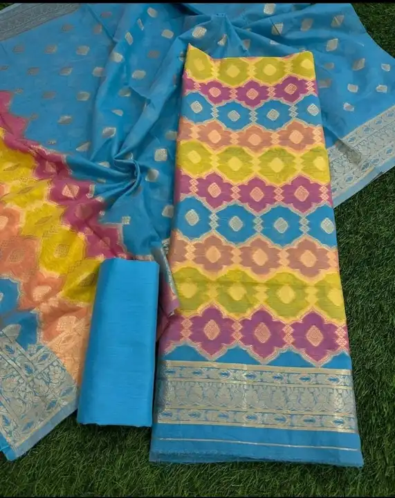 Banarasi Tilfi Cotton Suits uploaded by REGALIA WEAVERS ENTERPRISES on 8/14/2023