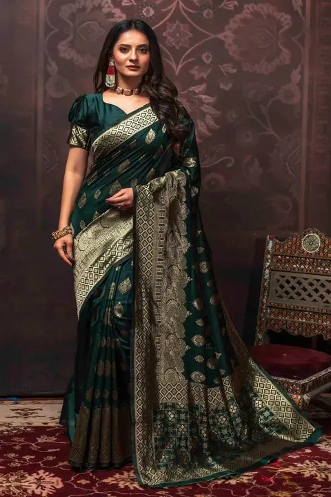 Banarasi Soft Silk saree  uploaded by Kasturi Trendz on 8/14/2023