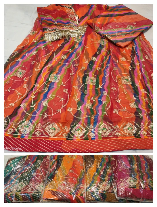Half pure rajpooti lahriya dress  uploaded by business on 8/14/2023