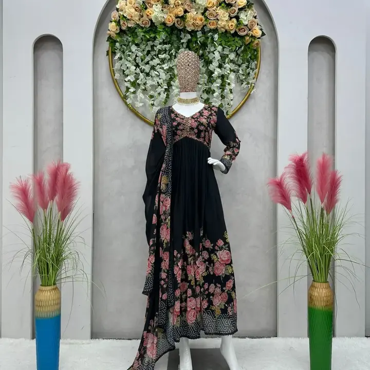Fox gorgette dress uploaded by JS Fashion Mart  on 8/14/2023