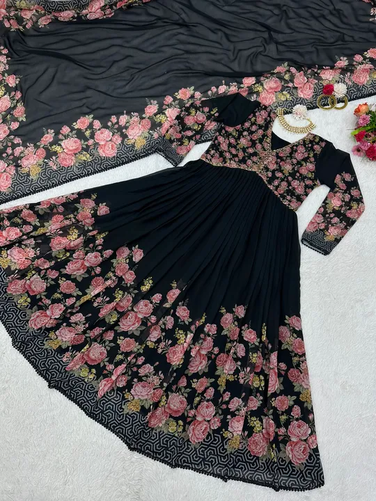 Fox gorgette dress uploaded by JS Fashion Mart  on 8/14/2023
