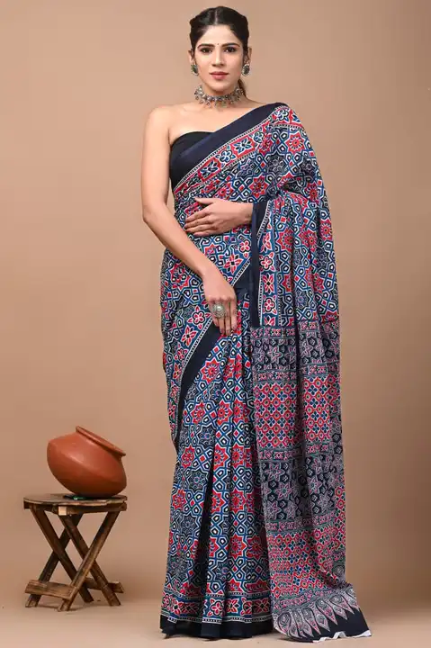 🍁NEW ARRIVAL 🍁

🍁Bagru Block Print Cotton mulmul sarees with blouse 

🍁All saree with same blous uploaded by Firdos textile on 8/14/2023