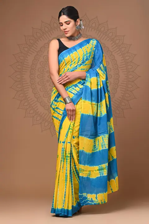 Cotton mulmul sarees  uploaded by Shree shyam hand block print on 8/14/2023