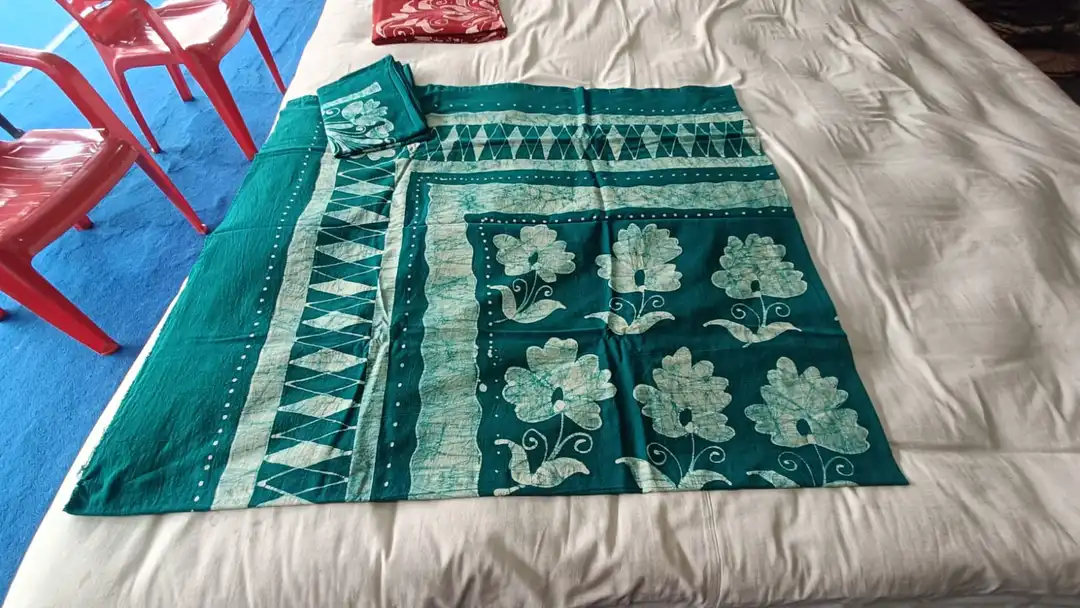 Dubble Bedsheet with pillow cover batik kalamkari pen work  uploaded by Sajida batik on 8/14/2023