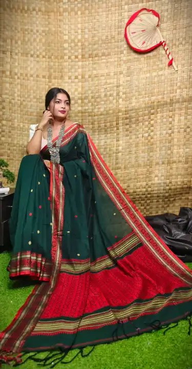 Khadi Cotton Handloom Saree  uploaded by Debasree Boutique on 8/14/2023