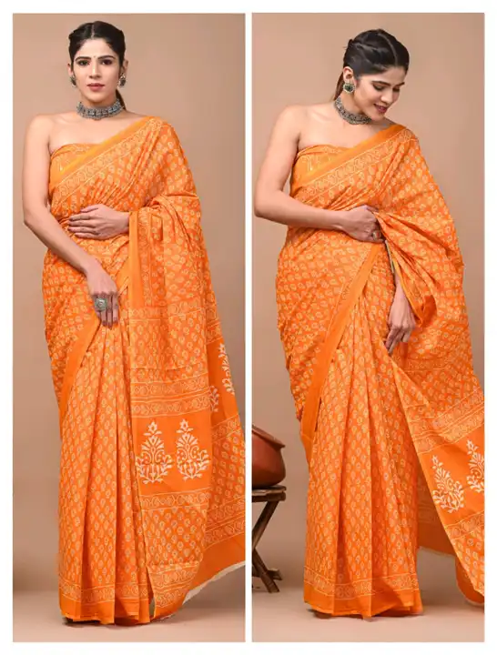 Post image 🍁NEW ARRIVAL 🍁

🍁Bagru Block Print Cotton mulmul sarees with blouse 

🍁All saree with same blouse 

🍁Fabric: mulmul cotton(92*80)

🍁Saree lenght:- 5.5m

🍁Blouse lenght:- 1m

 New cotton saree😀