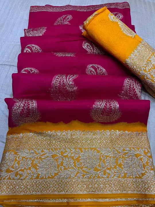 🥰🥰Original product🥰🥰


👉 Russian Dola multi dai fabric with beautiful mx zari  border💃🏻💃🏻💃 uploaded by Gotapatti manufacturer on 8/15/2023
