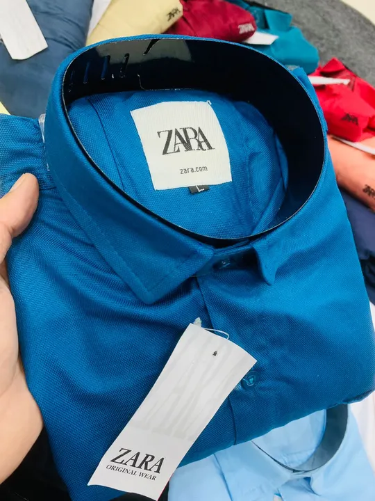 Zara bird eyel mill premium cotton plain shirt  uploaded by Panther garments - manufacturing  on 8/15/2023