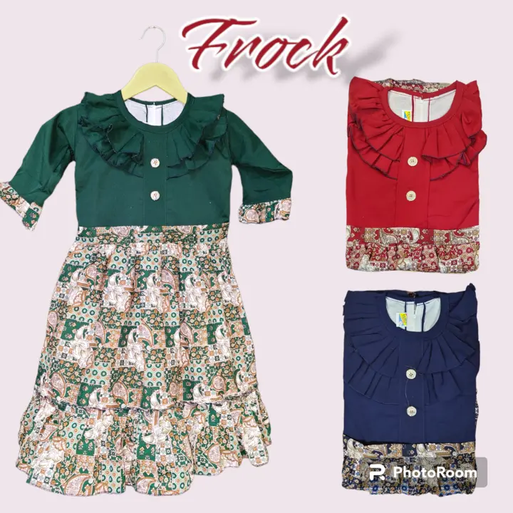 Girl's Frock Size 26/30 uploaded by Akansha Ready Made Industries on 8/15/2023