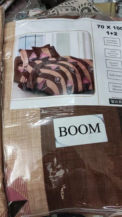 Boom pure Cotton bedsheets uploaded by business on 8/15/2023