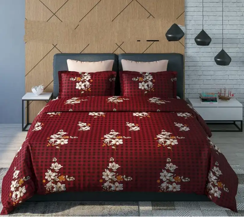Bed Sheet Printed Double Bed with 2 Pillow uploaded by Akansha Ready Made Industries on 8/15/2023