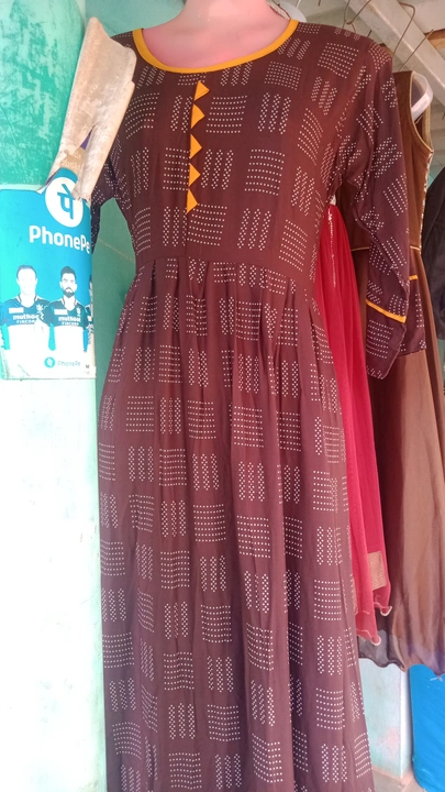 Umbrella kurthi Rayan 14kg length44  uploaded by Shivakrupa ready made dress center on 8/15/2023