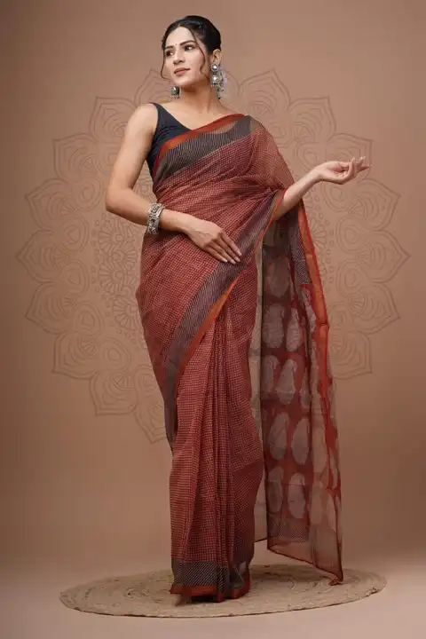 Kota doriya sarees  uploaded by Indiana Creations  on 8/15/2023