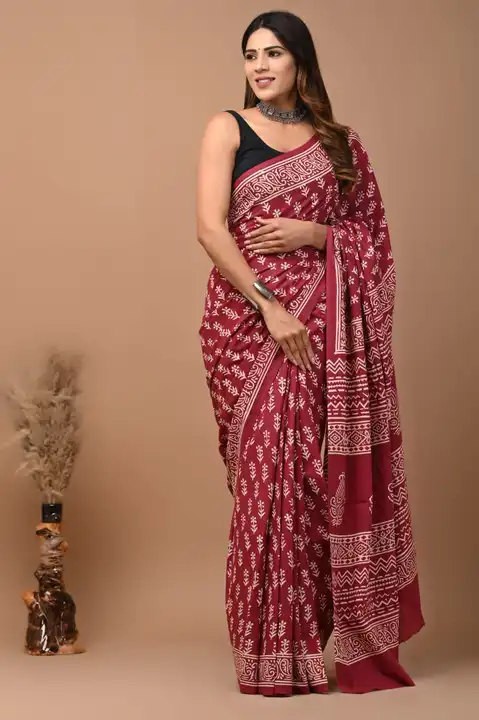 Hand block cotton saree  uploaded by Indiana Creations  on 8/15/2023